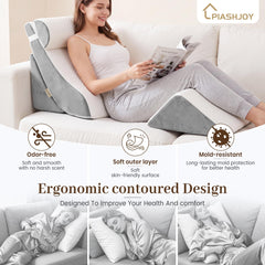 PIASHJOY detalle de la espuma densa mostrando durabilidad y firmeza