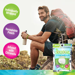 Bolsa resellable PIC con 25 pulseras, almacenamiento prolonga aroma