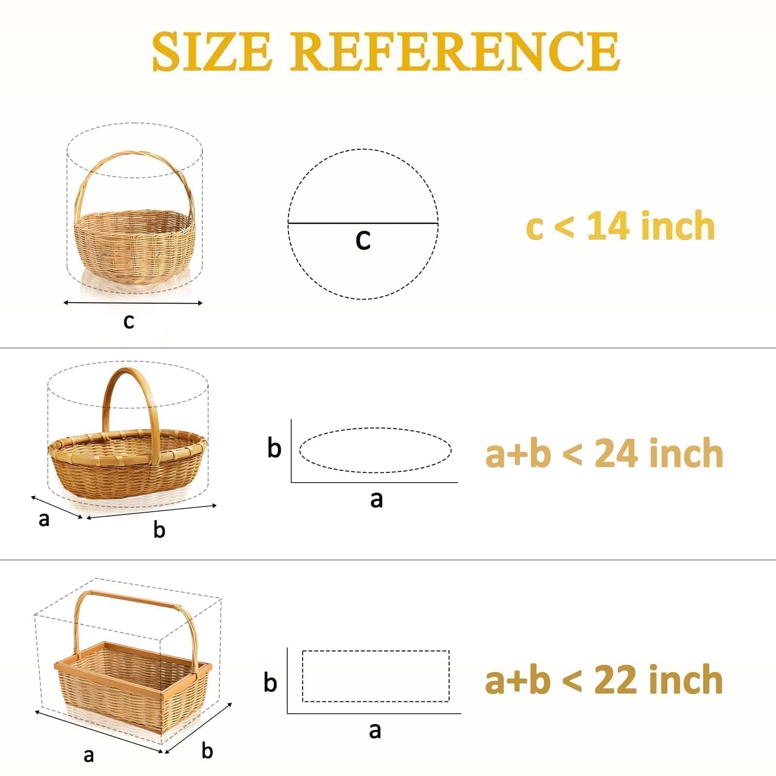 PigPotParty bolsa junto a una regla, demuestra tamaño 24x30 para cestas grandes
