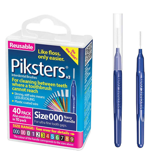 Piksters embalaje frontal mostrando 40 unidades y portabilidad
