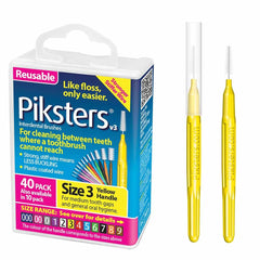 Piksters frontal del paquete mostrando 40 unidades y reseñable comodidad