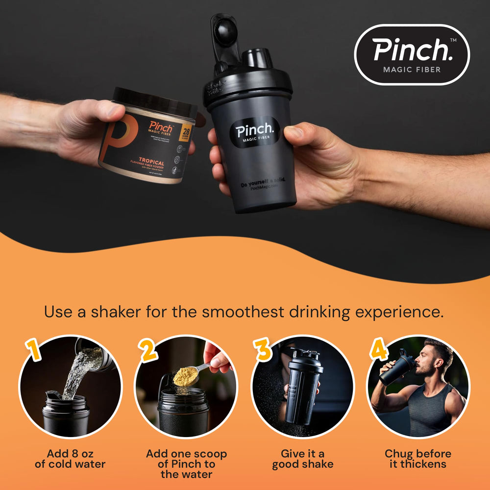 Pinch polvo diluido mostrando consistencia tras mezclar