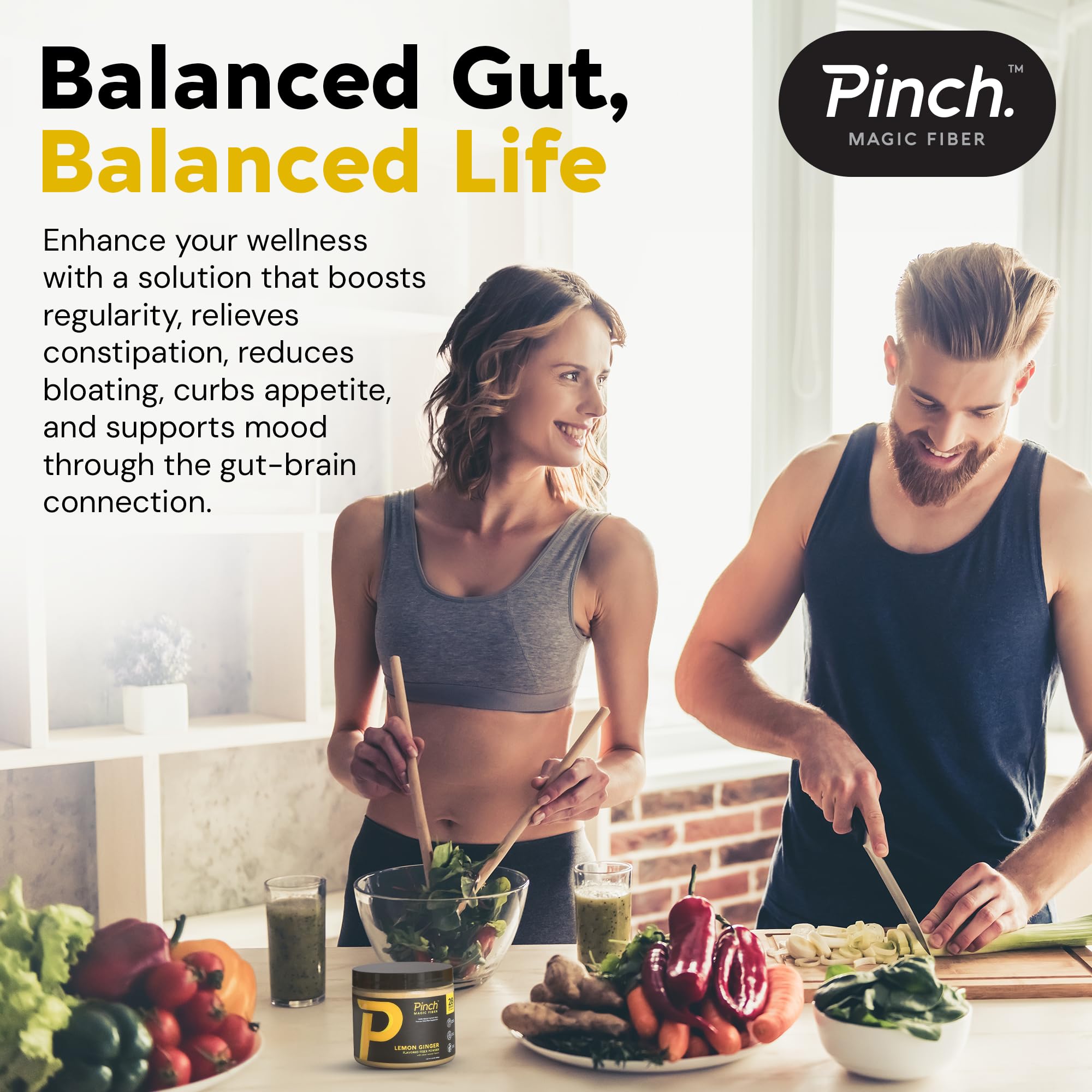 Pinch polvo añadido a smoothie para incrementar fibra diaria