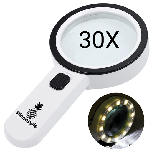 Pineapple lupa 30X vista frontal, claridad instantánea