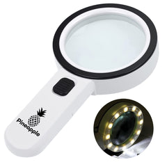 Pineapple lupa con luces LED encendidas, mejor visibilidad en sombra