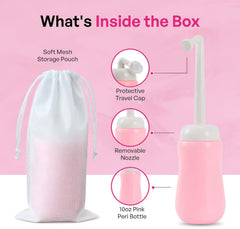 Pink Alley primer plano de la boquilla angulada para aplicación precisa y cómoda