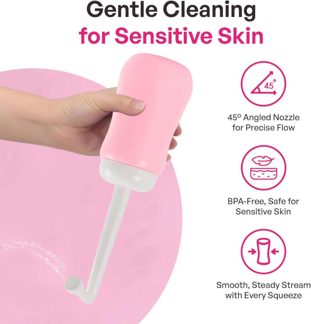 Pink Alley funda abierta mostrando almacenamiento higiénico y discreto