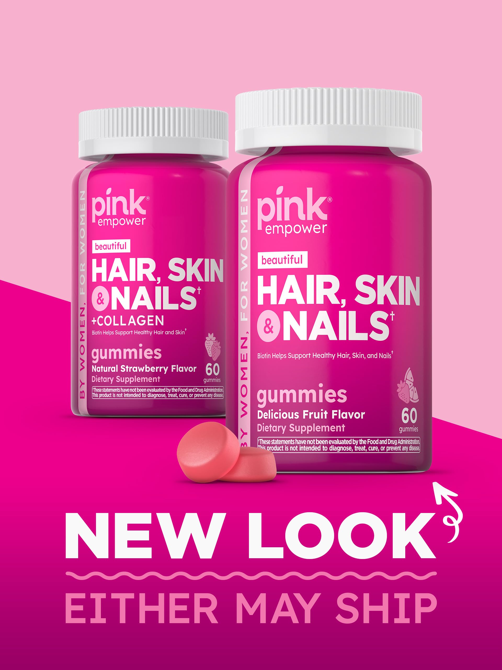 PINK gomitas en bol en ambiente cotidiano para uso continuo