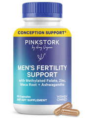 Pink Stork envase frontal de BlueStork mostrando fórmula fértil