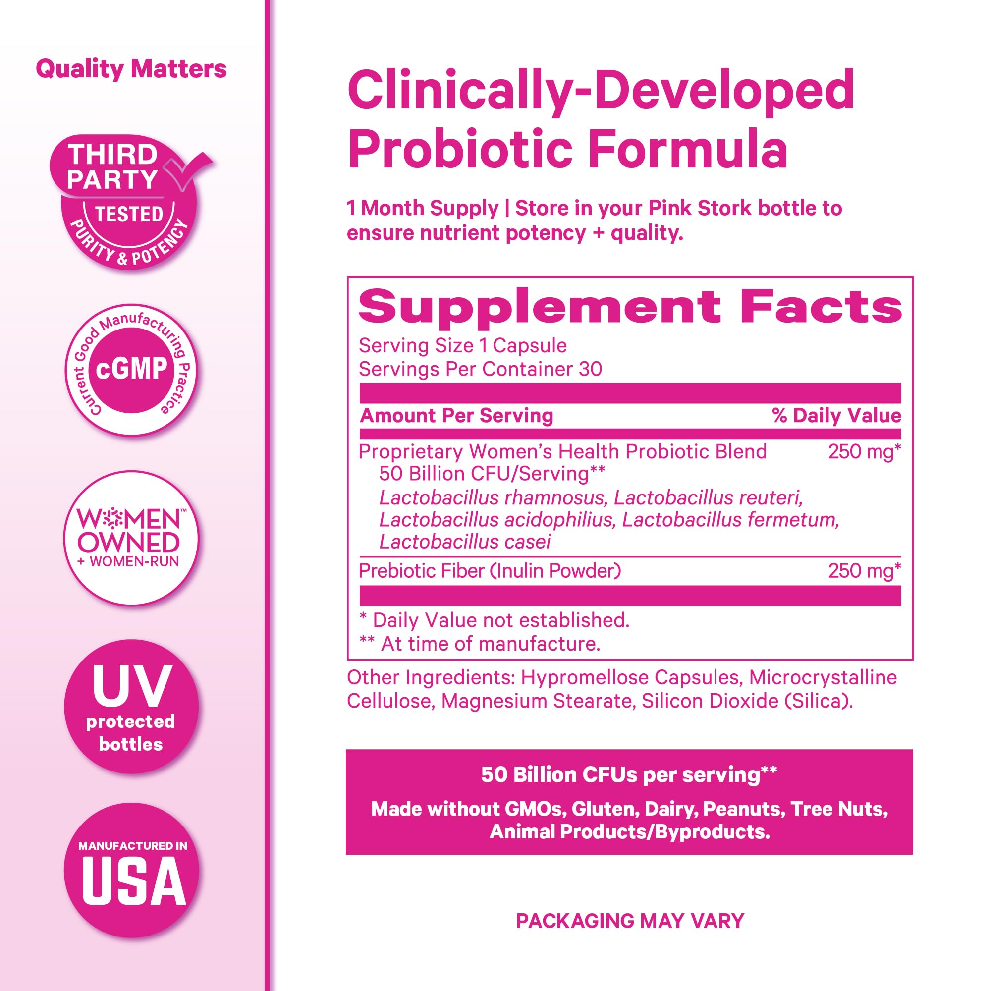Pink Stork botella con protección UV que mantiene la potencia