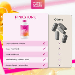 Pink Stork cucharada con dosis lista para tomar y comodidad diaria