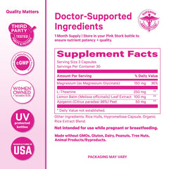 Pink Stork etiqueta nutricional en closeup que evidencia transparencia