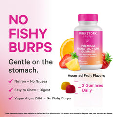 Pink Stork etiqueta nutricional enfocada en folato L-5-MTHF activo