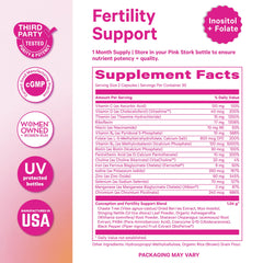 Pink Stork etiqueta nutricional ampliada para transparencia de ingredientes