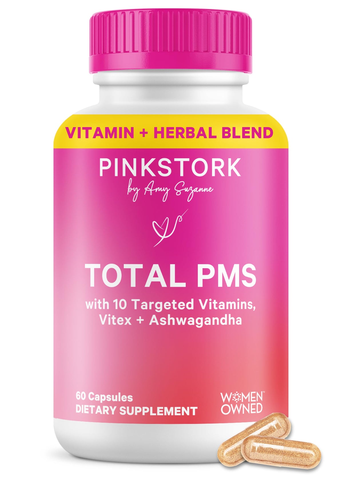 Pink Stork frente del empaque mostrando la etiqueta y beneficios