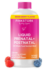 Pink Stork botella frontal berry mostrando etiqueta clara y confianza