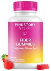 Pink Stork empaque frontal mostrando 60 gommas veganas y beneficio digestivo