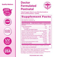 Frasco Pink Stork dentro de bolso de bebé destacando transporte sencillo y conveniencia