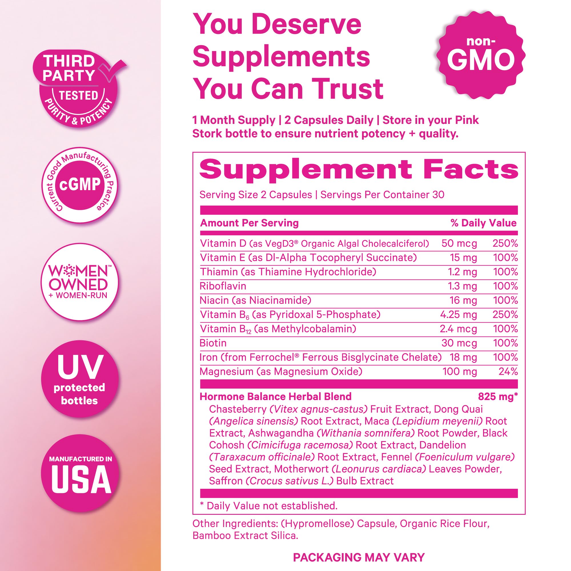 Pink Stork junto a Vanilla Protein, combina para un apoyo nutricional completo