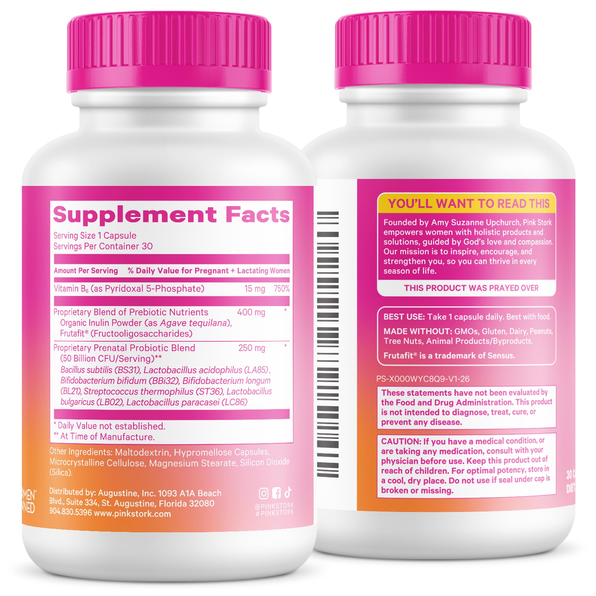 Pink Stork sello sin gluten para mostrar aptitud para dietas sensibles