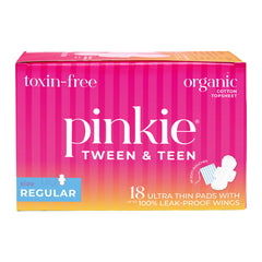 Pinkie empaque frontal mostrando 18 toallas para mayor confianza