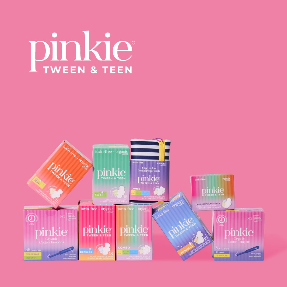 Pinkie etiqueta que indica libre de tintes y sin fragancia