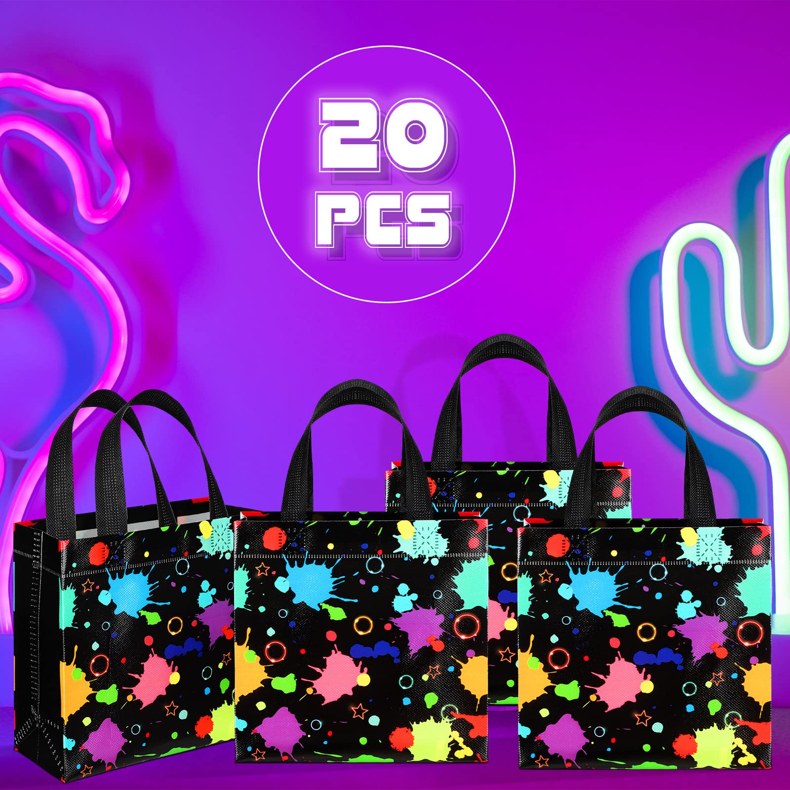 Pinkunn bolsa en uso sobre mesa de fiesta facilitando entrega de recuerdos