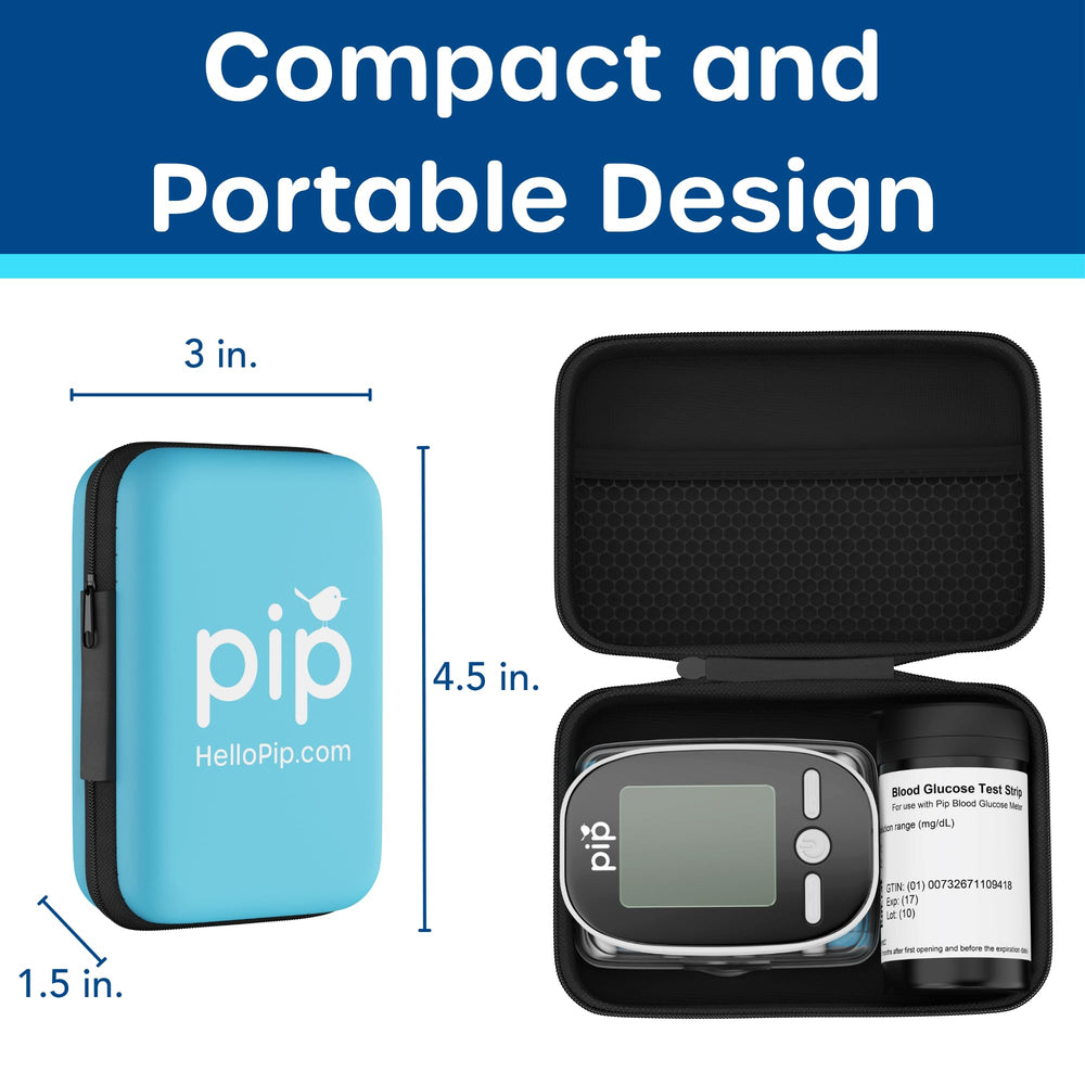 Pip comparación de tamaño en mano para mostrar diseño compacto portátil
