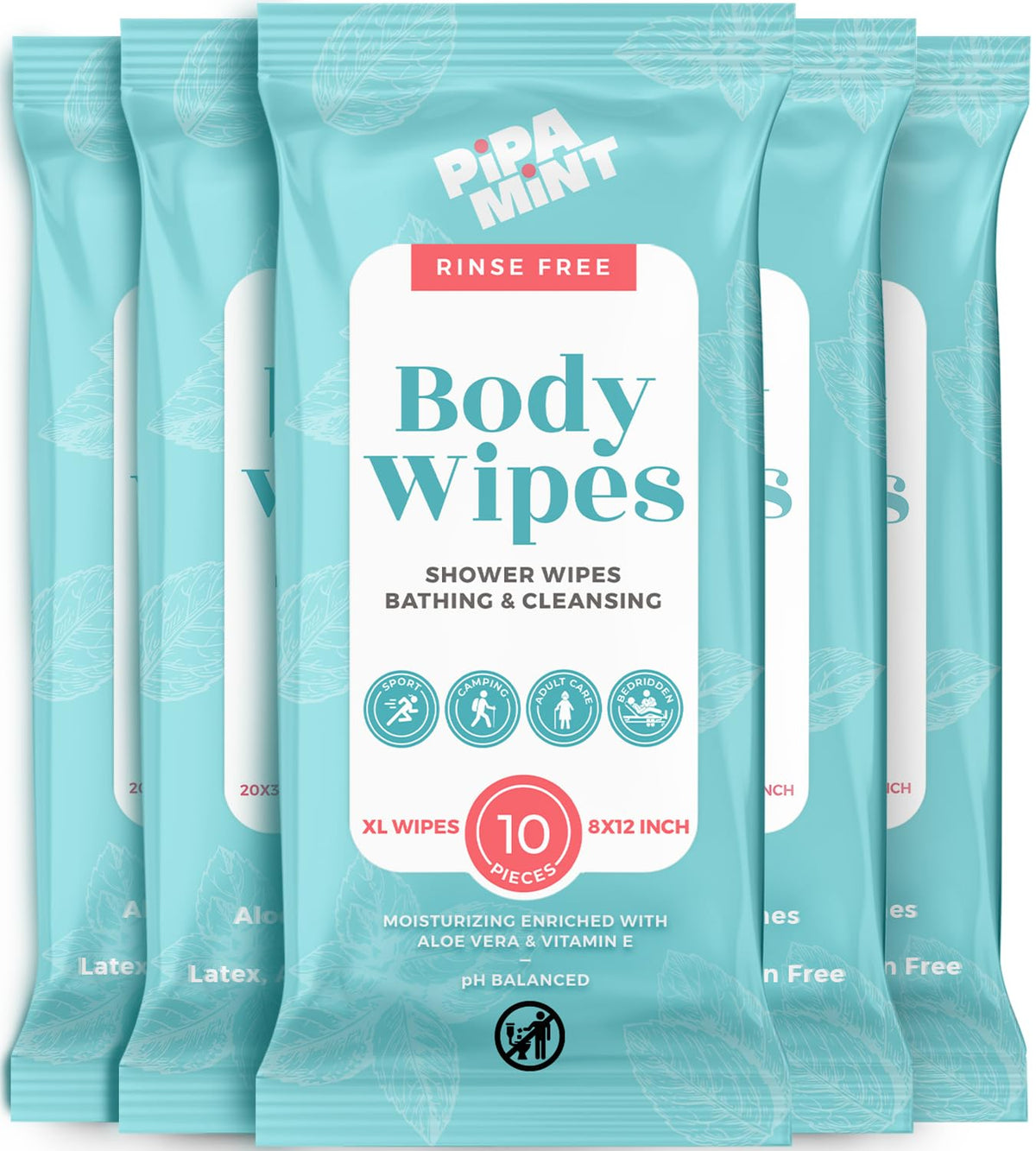 PIPA MINT paquete frontal mostrando marca y cantidad, beneficio: portátil y listo para viajar