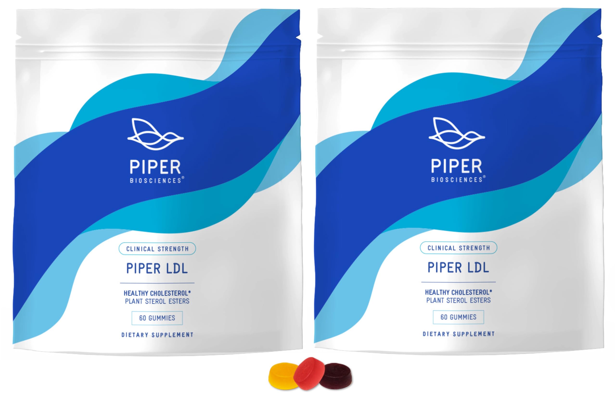 Piper Biosciences frasco delantero mostrando etiqueta clara y beneficios