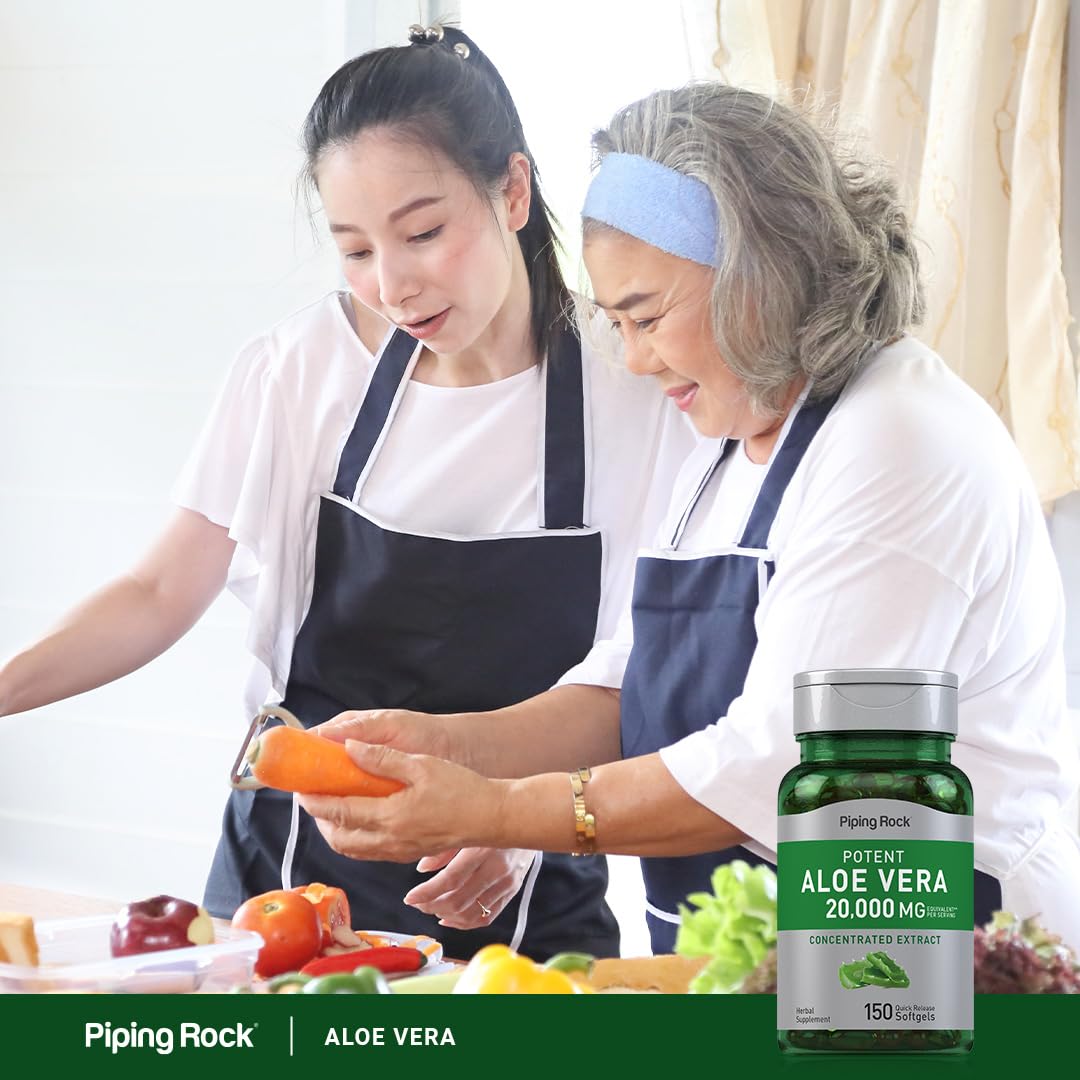 Piping Rock comparación de tamaño de la softgel para dosificación clara