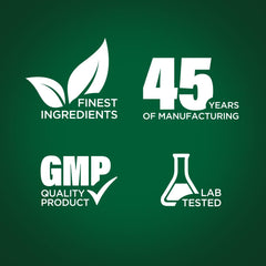 Piping Rock etiqueta con ingredientes y pruebas de laboratorio claramente visibles