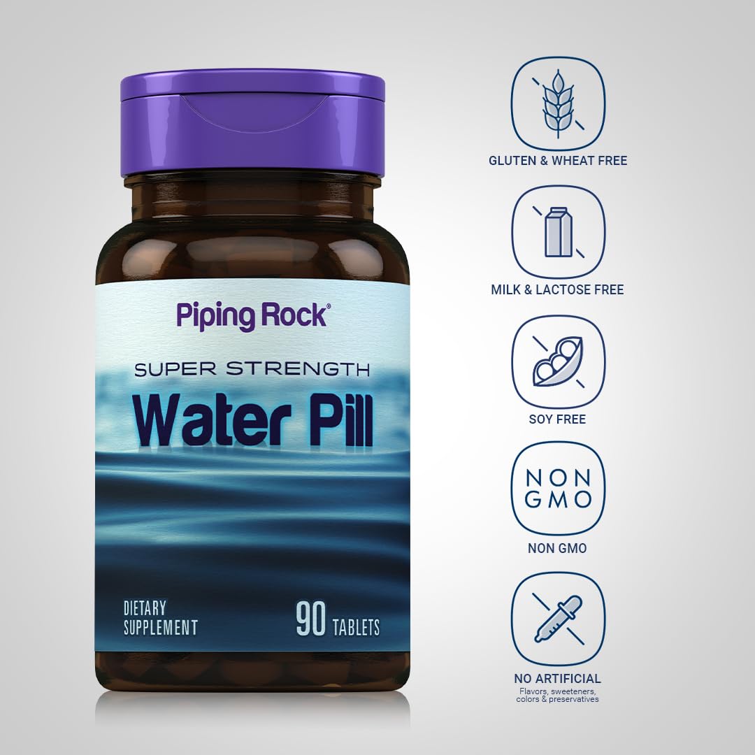 Tabletas Piping Rock en la mano para comparar tamaño y uso práctico