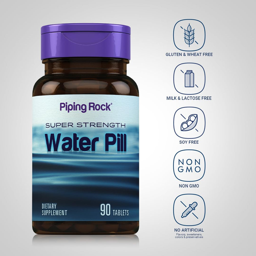 Tabletas Piping Rock en la mano para comparar tamaño y uso práctico