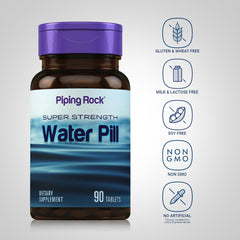 Tabletas Piping Rock en la mano para comparar tamaño y uso práctico