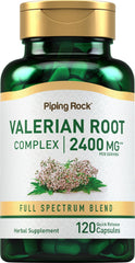 Piping Rock botella frontal mostrando 120 cápsulas y beneficios prácticos