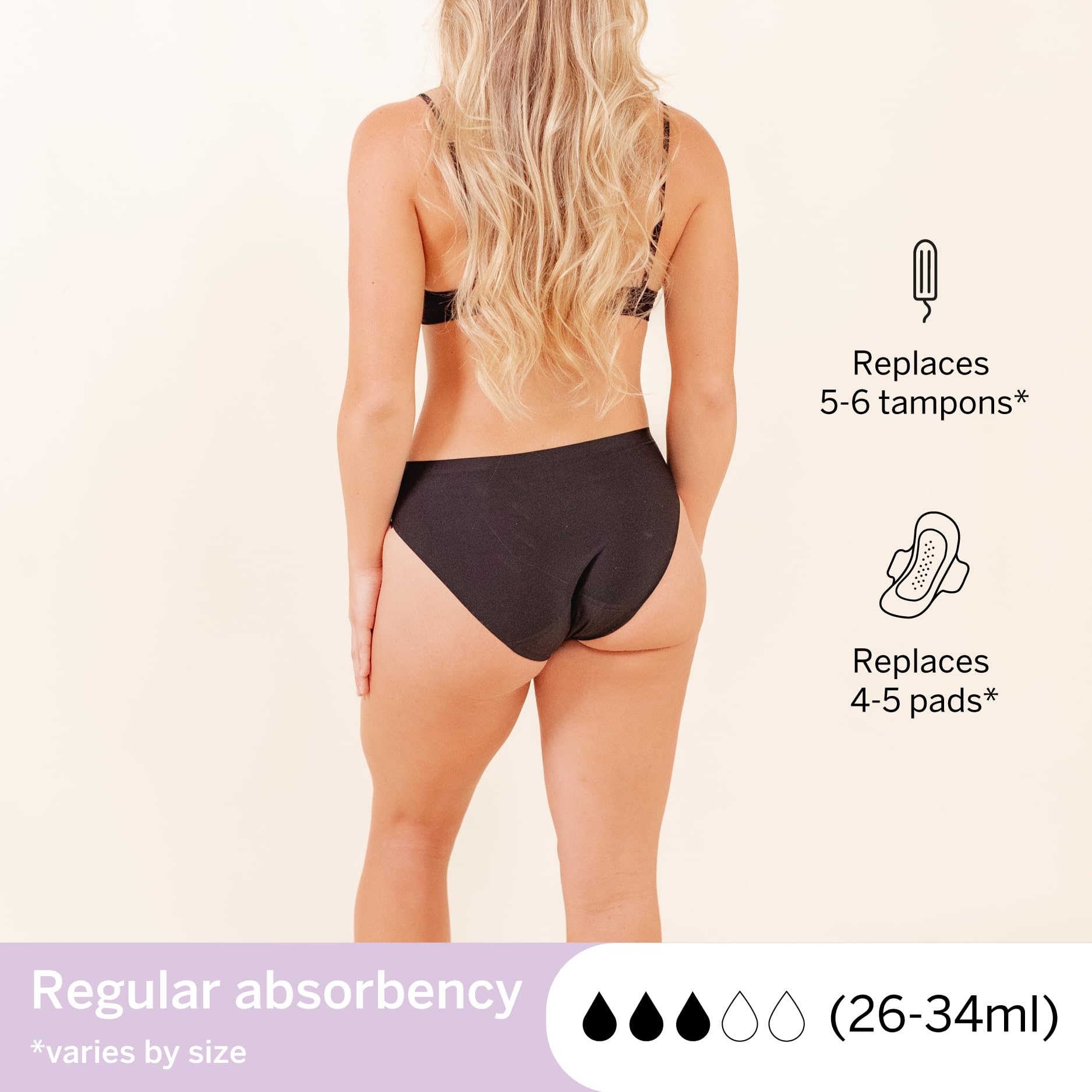 Pixie comparación de tallas BloatFit mostrando elasticidad adaptable