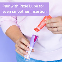 Pixie Cup aplicador bajo agua y jabón para limpieza sencilla y rápida