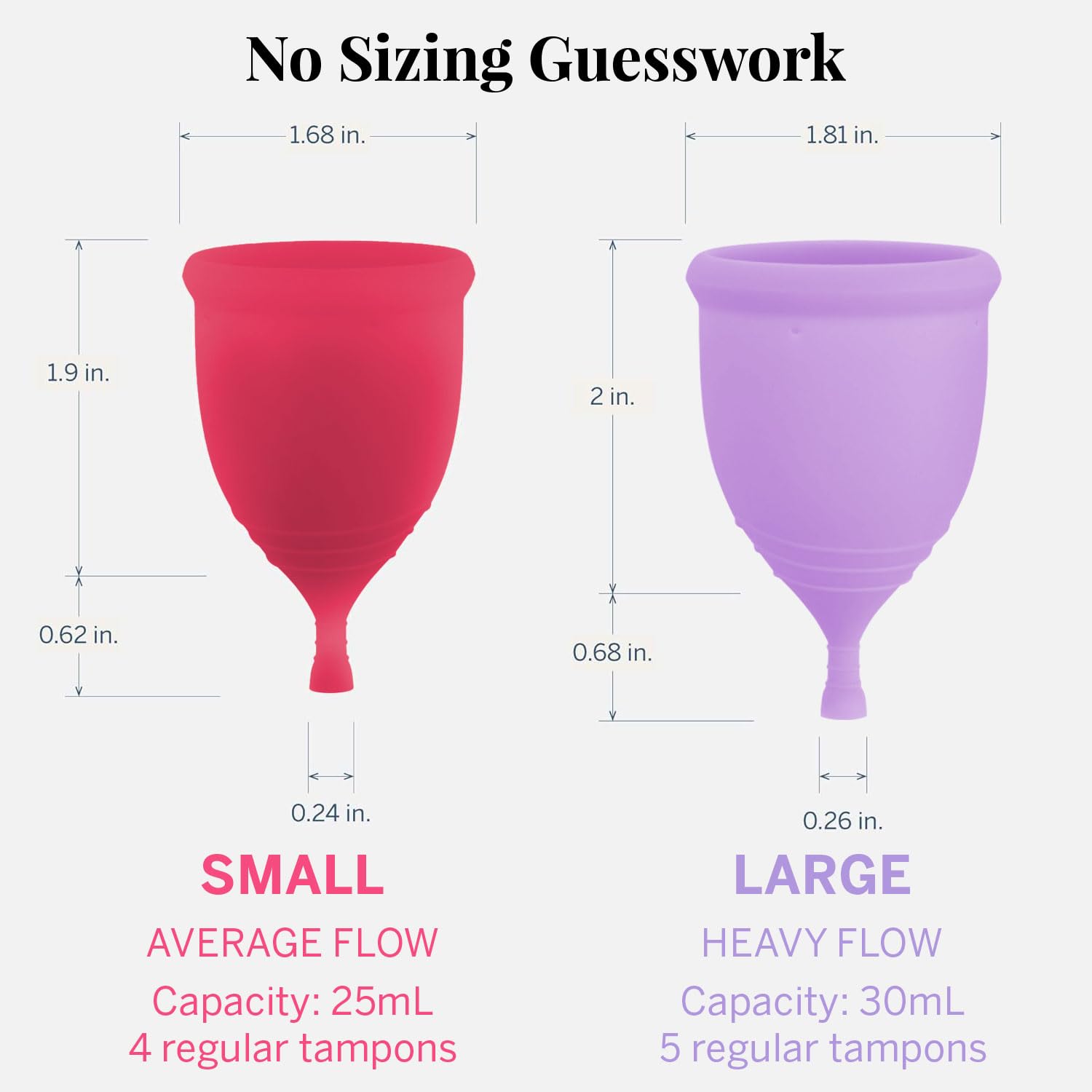 Bolsa de almacenamiento Pixie Cup para guardar tras limpieza, higiene segura
