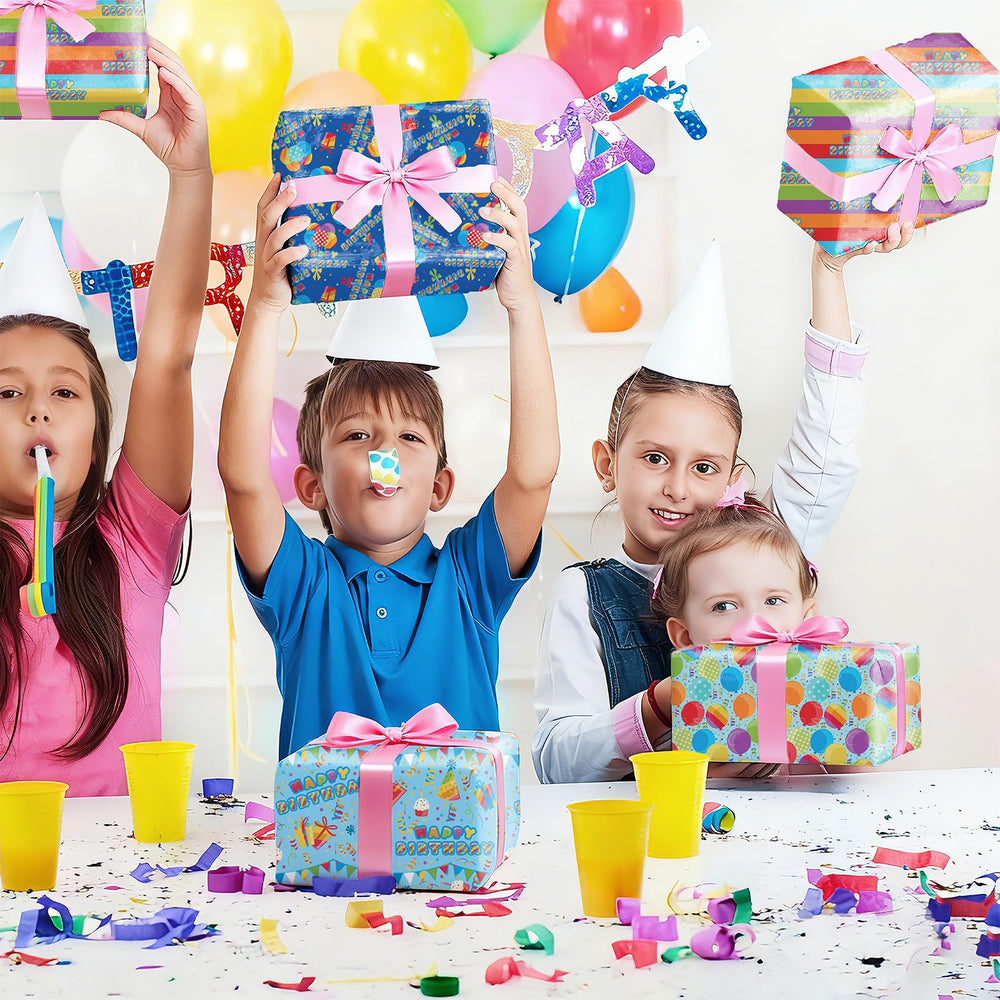PlandRichW motivo de confeti mostrando colores para celebraciones