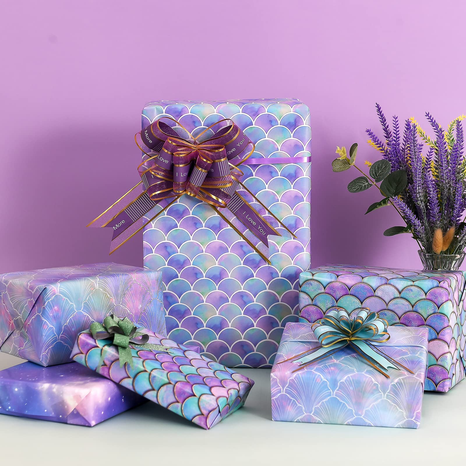 PlandRichW diseño de escamas de sirena mostrando colores vivos y aspecto festivo