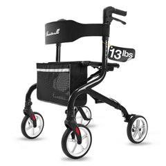 PLANET WALK andador frontal negro mostrando estructura estable y diseño moderno
