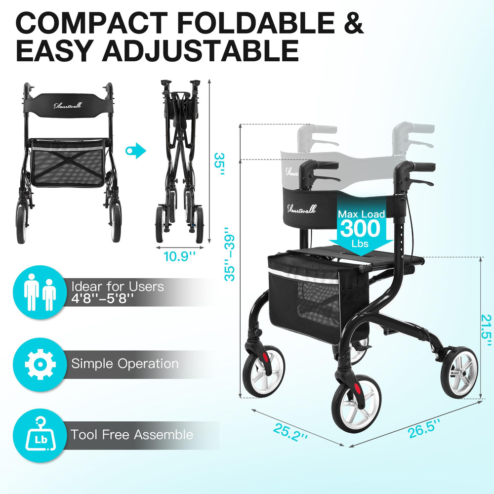 PLANET WALK detalle del asiento transpirable y cómodo para descanso seguro