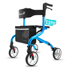 PLANET WALK frontal del rollator mostrando diseño ligero y plegable para fácil transporte