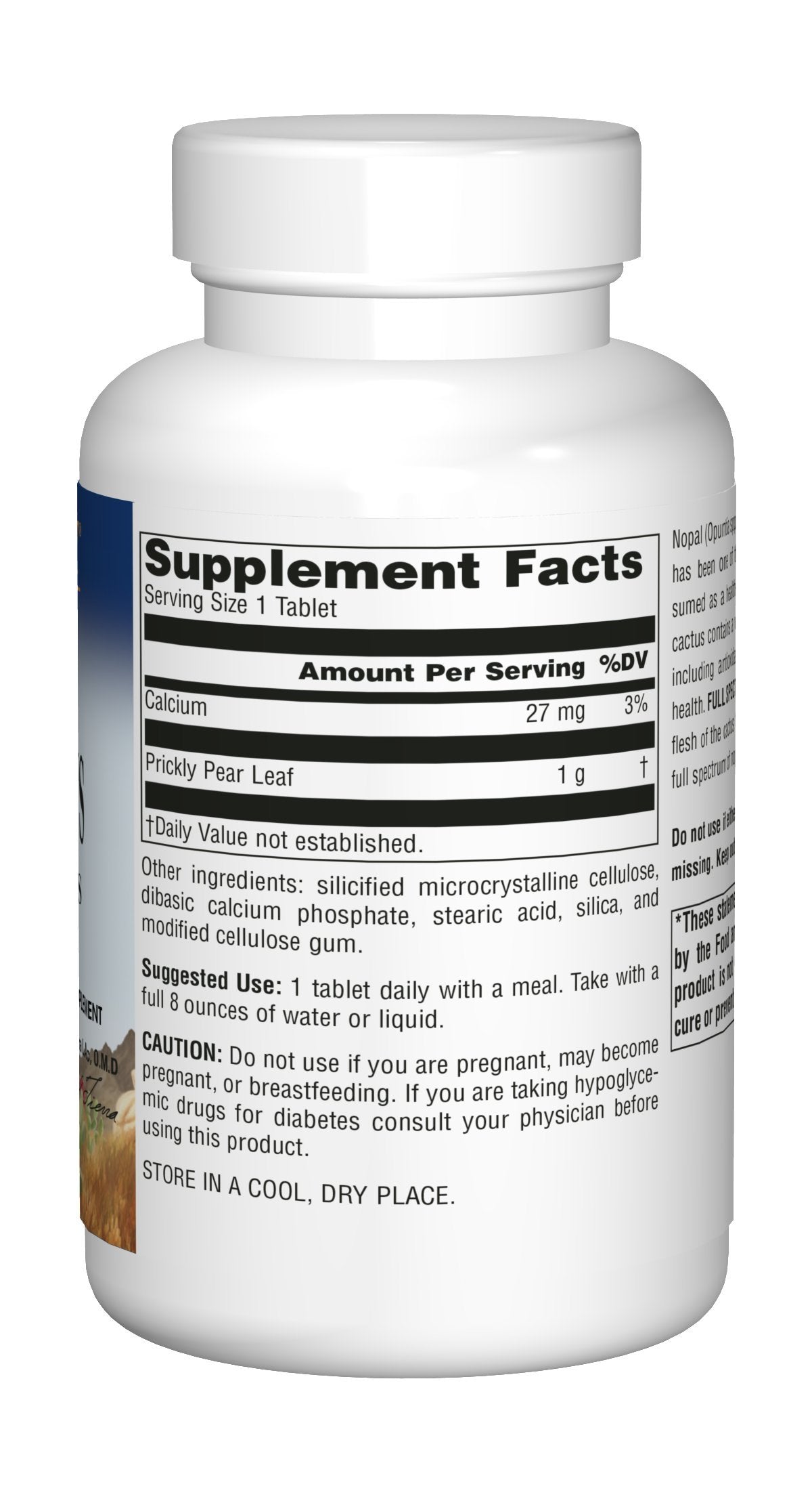 Planetary Herbals etiqueta con información nutricional y ingredientes clave