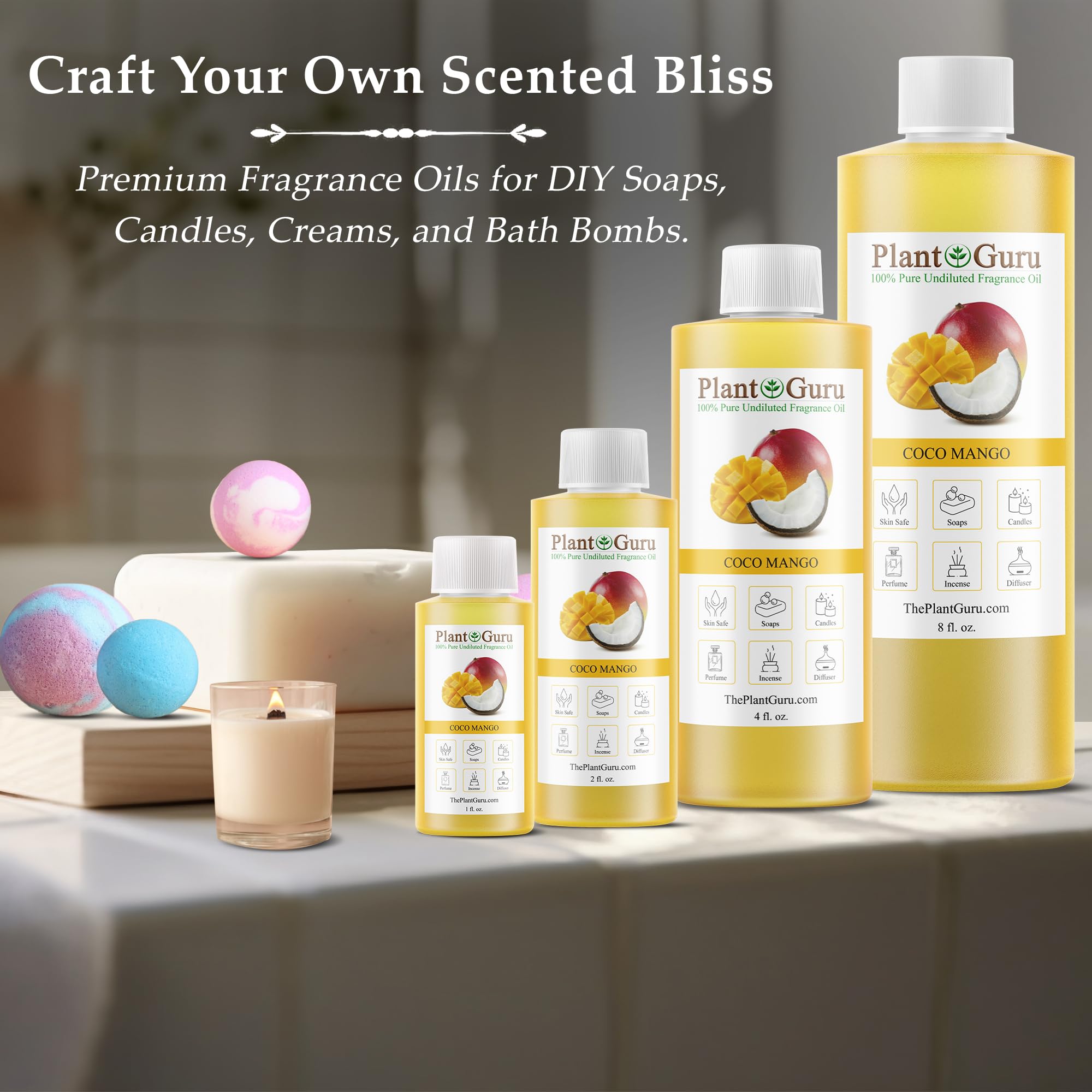 Plant Guru aceite añadido a cera para velas mejora aroma