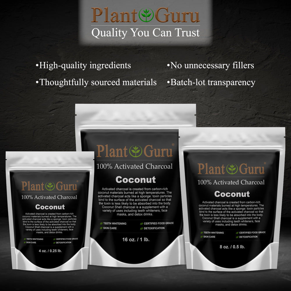 Plant Guru etiqueta con certificaciones food grade y kosher visibles