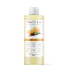 Plant Guru frasco frontal mostrando la etiqueta y aroma visible