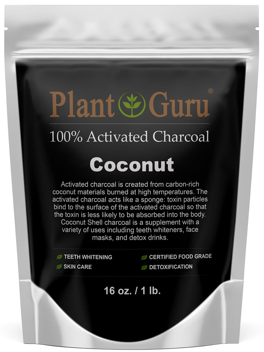 Plant Guru frente del empaque mostrando presentación de 1 lb y beneficio natural