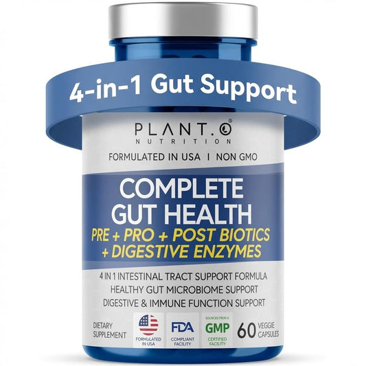 PLANT.O NUTRITION frasco frontal mostrando etiqueta y beneficios
